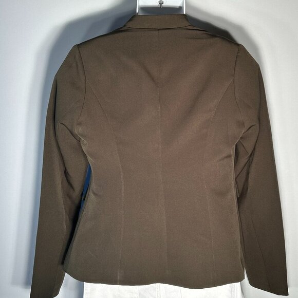 Olive Green SZ S Military Style Jacket/ Blazer Timeless Preppy Academia Office - Picture 6 of 9